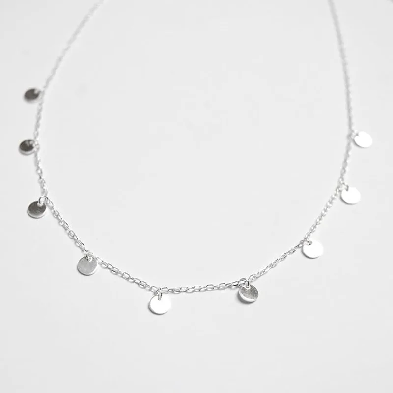구리 은도금 십대 소녀 목걸이