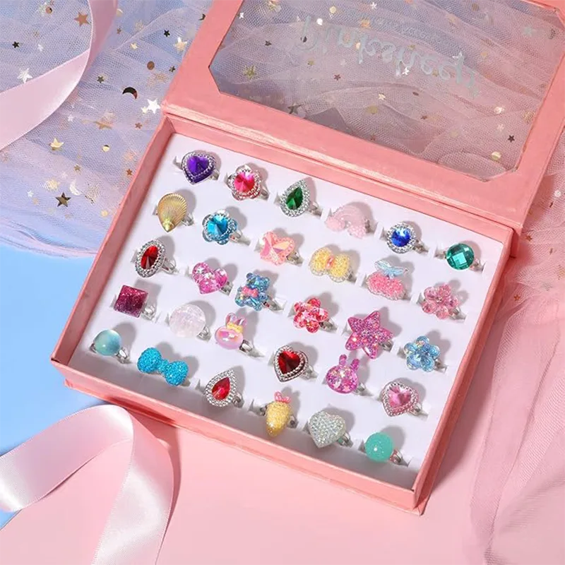 Acrylic Diamond Kid Ring